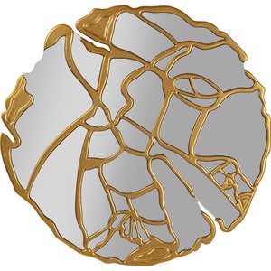 Miroir mural 100cm PIECES Kare Design doré