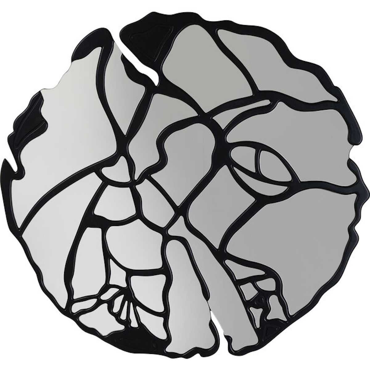 Miroir mural 100cm PIECES Kare Design noir mat