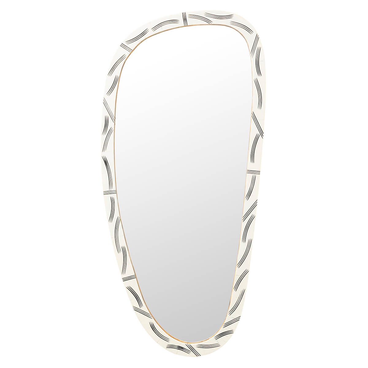 Miroir mural PLANOS Kare Design blanc 43X93cm