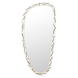 Miroir mural PLANOS Kare Design blanc 43X93cm