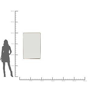 Miroir rectangulaire 120x80cm CURVE Kare Design laiton