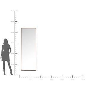 Miroir rectangulaire 200x70cm CURVE Kare Design cuivre