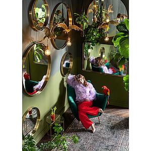 Miroir rond 100cm CURVE Kare Design laiton
