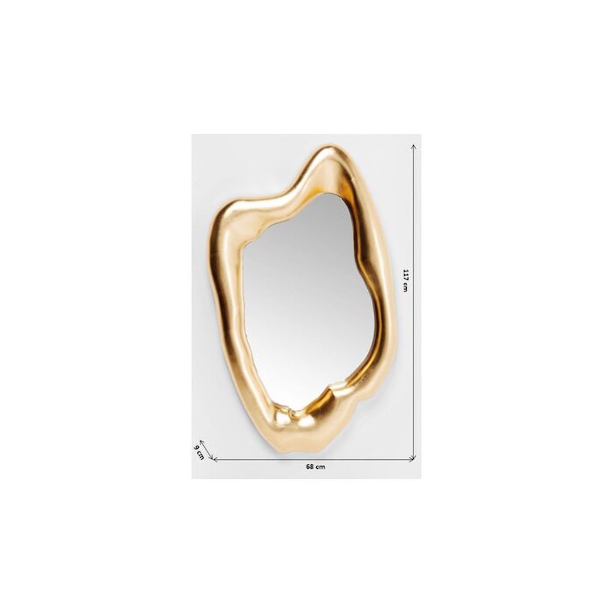 Mirror Hologram Gold 68x117cm Kare Design