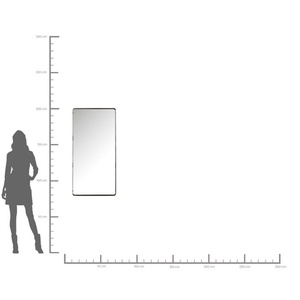 Mirror Ombra Soft Black 120x60cm Kare Design