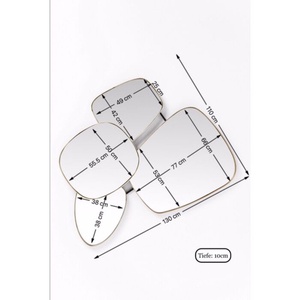 Mirror Shapes 130x110cm Kare Design