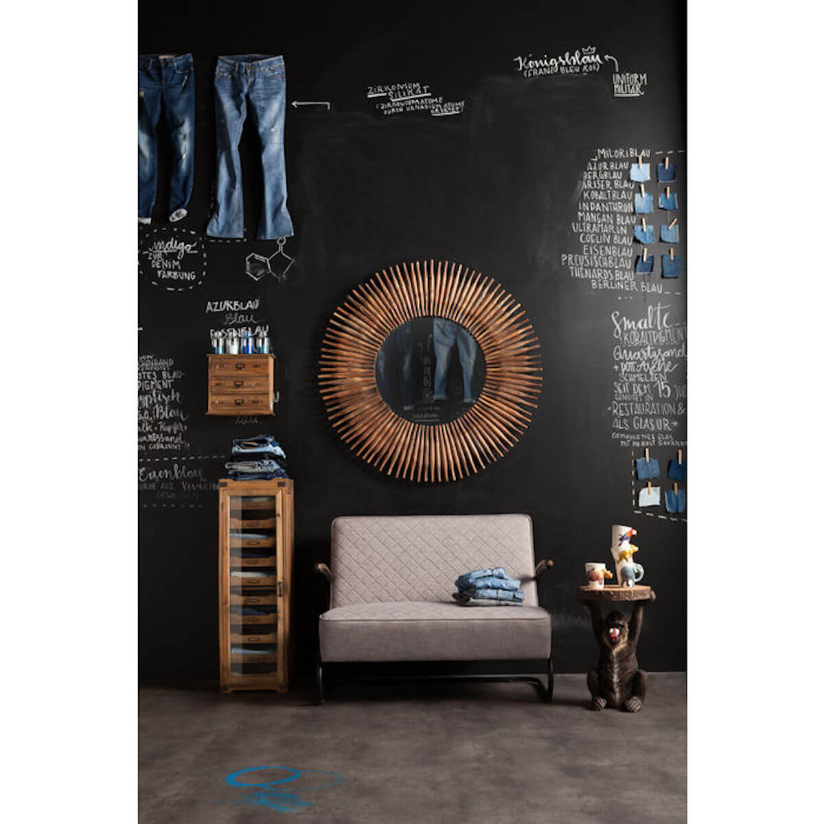 Mirror Sunlight Ø120cm Kare Design