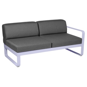 Module 2 places droit BELLEVIE Fermob guimauve-gris graphite
