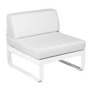 Module central 1 place BELLEVIE Fermob blanc coton-blanc grisé