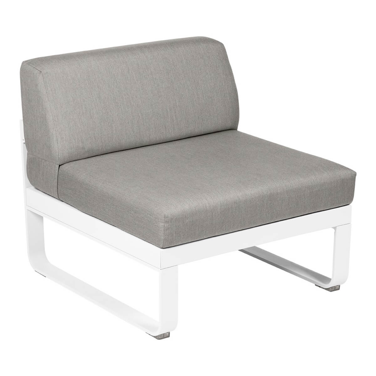 Module central 1 place BELLEVIE Fermob blanc coton-taupe grisé