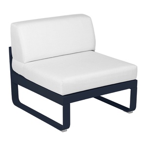 Module central 1 place BELLEVIE Fermob Bleu Abysse-blanc grisé