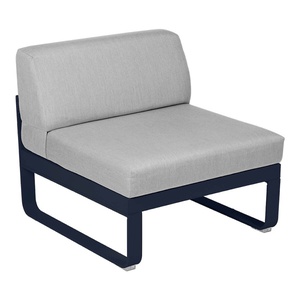 Module central 1 place BELLEVIE Fermob Bleu Abysse -gris flanelle