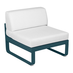 Module central 1 place BELLEVIE Fermob bleu acapulco-blanc grisé