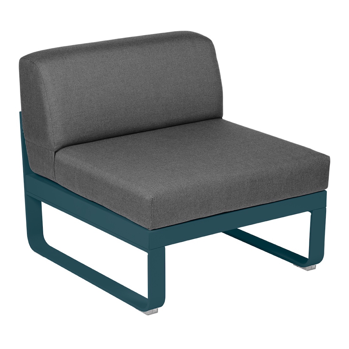 Module central 1 place BELLEVIE Fermob bleu acapulco-gris graphite