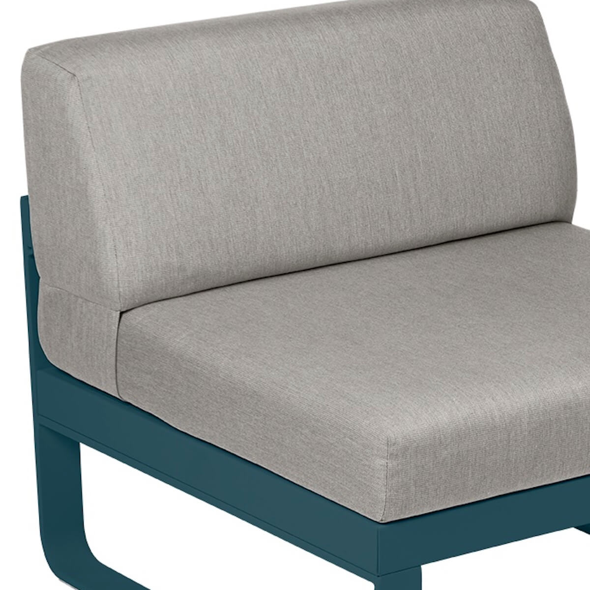Module central 1 place BELLEVIE Fermob bleu acapulco-taupe grisé