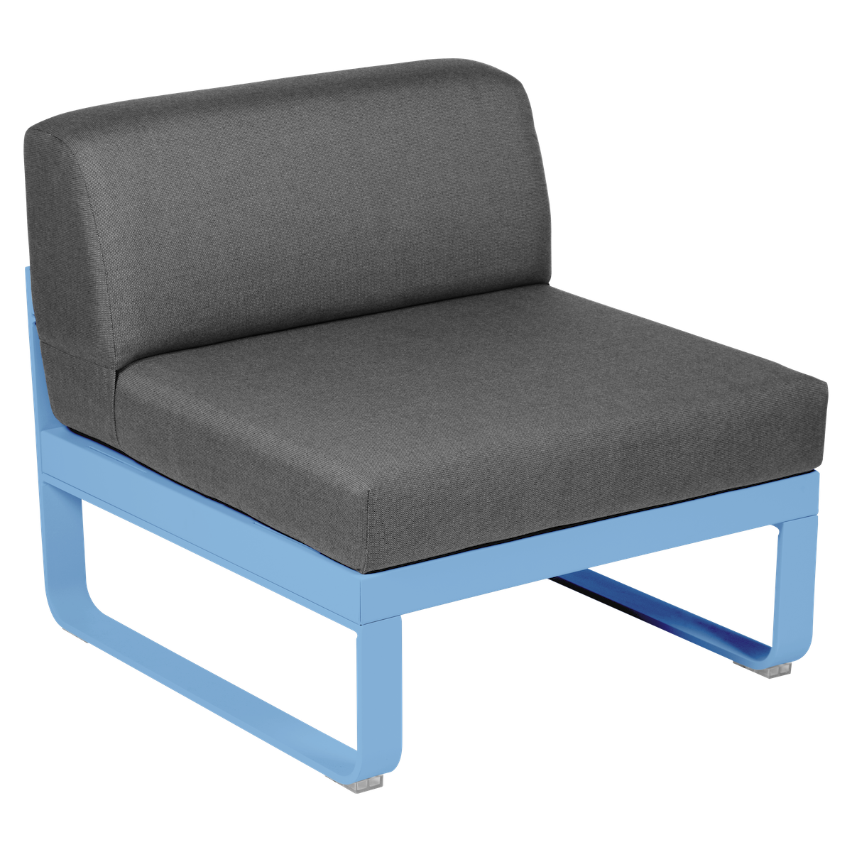Module central 1 place BELLEVIE Fermob bleu maya-gris graphite