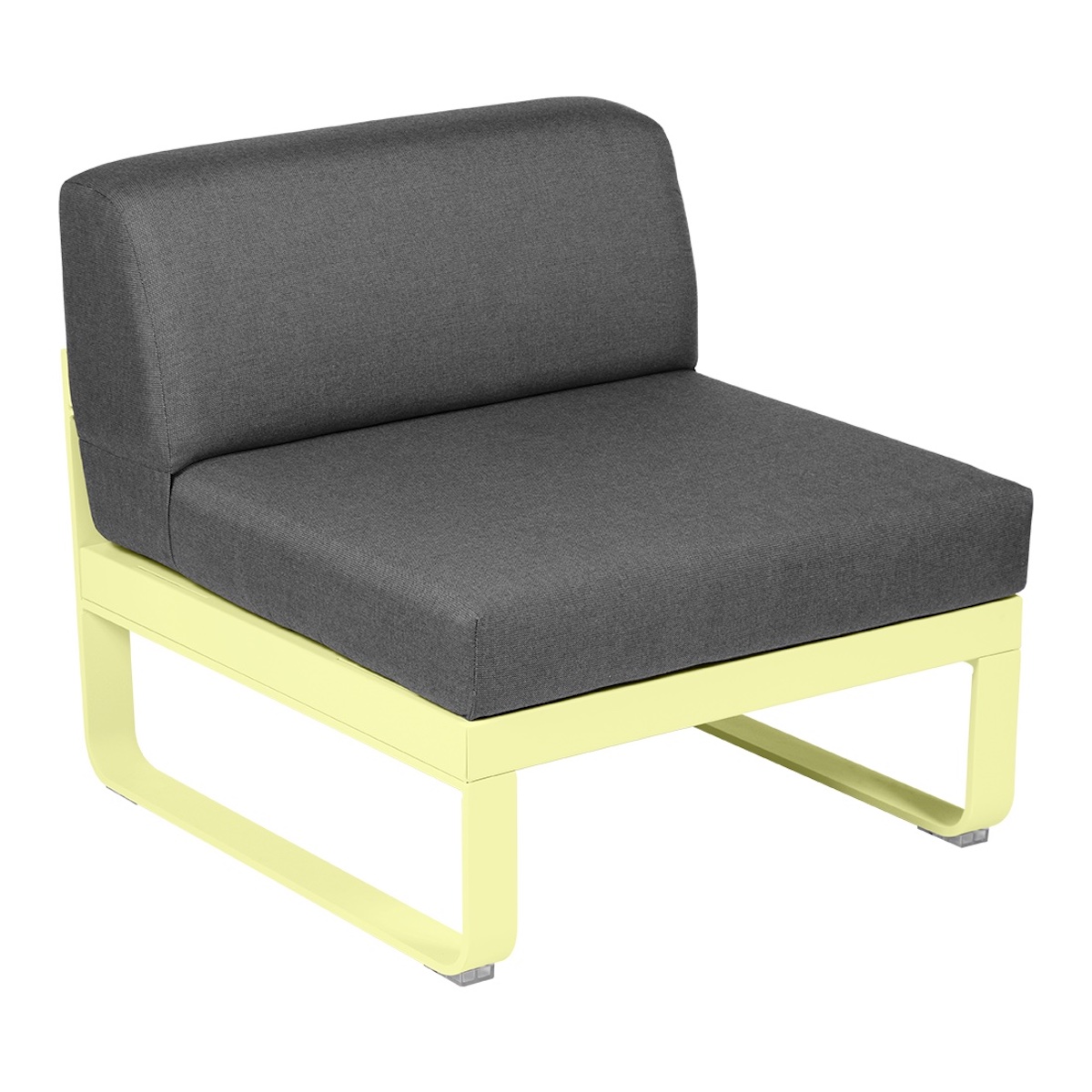 Module central 1 place BELLEVIE Fermob citron givré-gris graphite