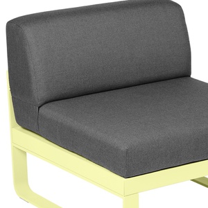 Module central 1 place BELLEVIE Fermob citron givré-gris graphite