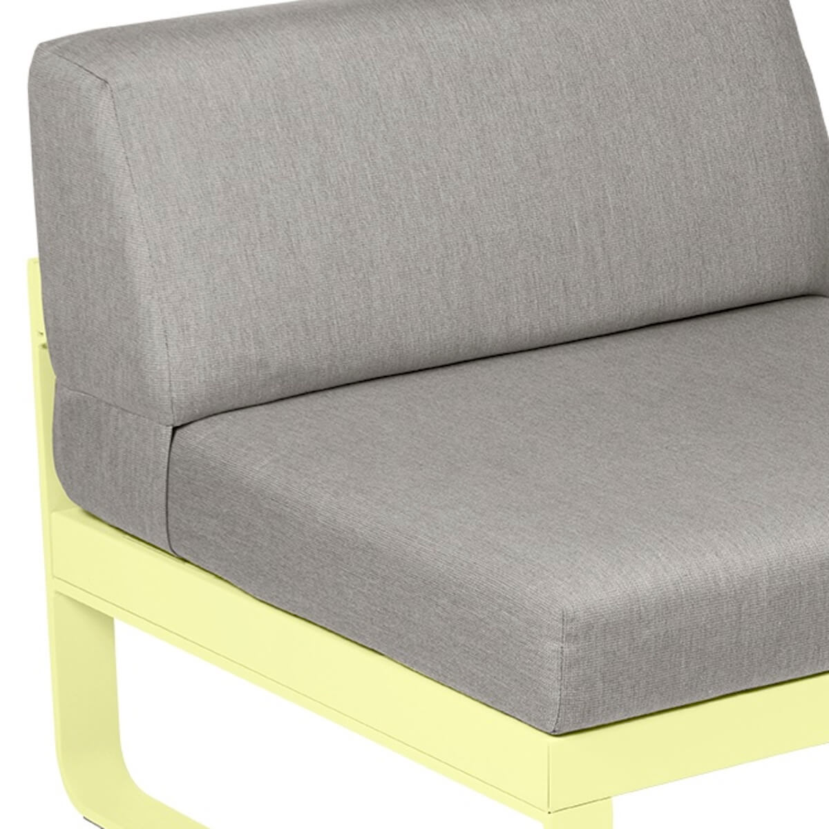 Module central 1 place BELLEVIE Fermob citron givré-taupe grisé