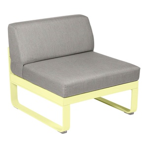 Module central 1 place BELLEVIE Fermob citron givré-taupe grisé