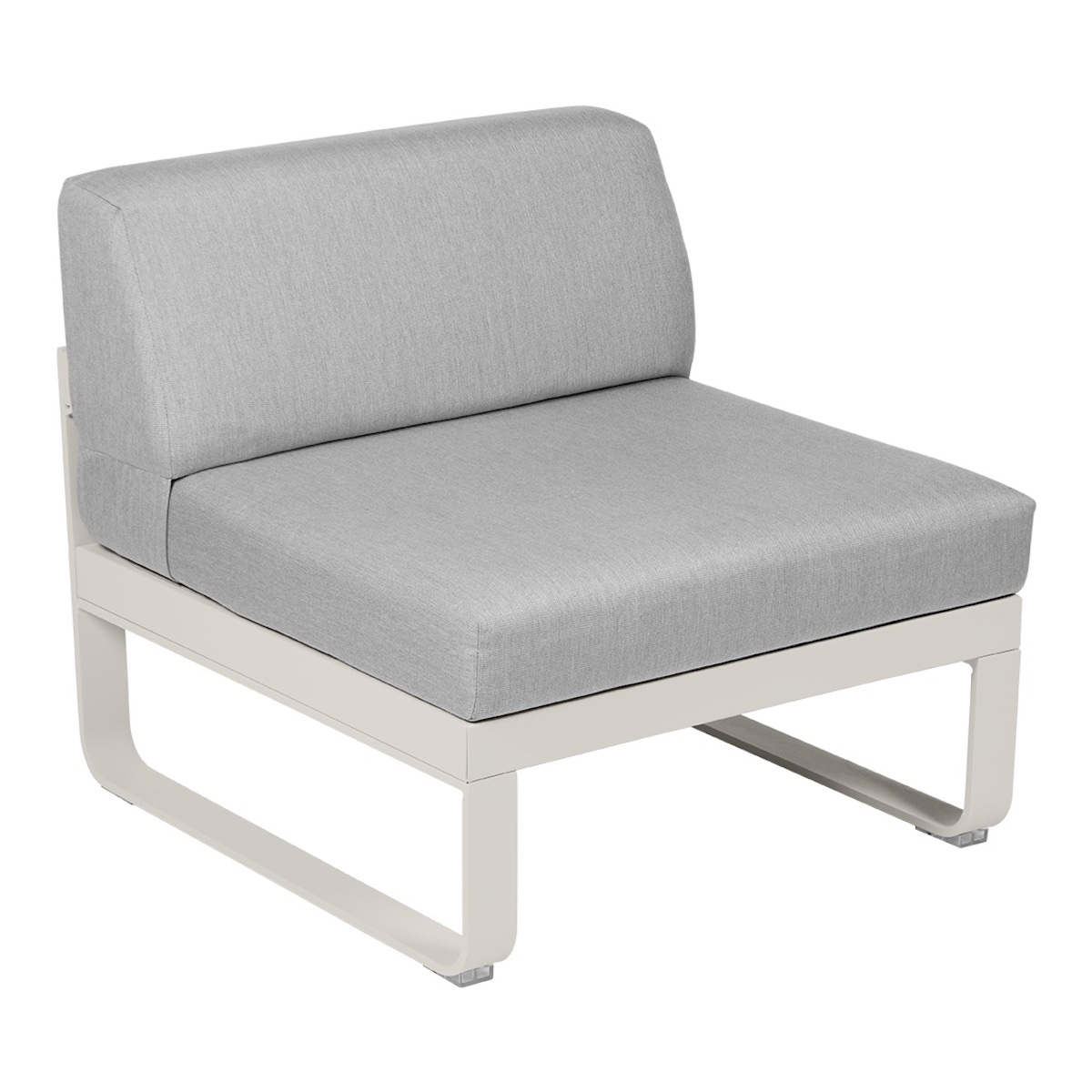 Module central 1 place BELLEVIE Fermob gris argile-gris flanelle