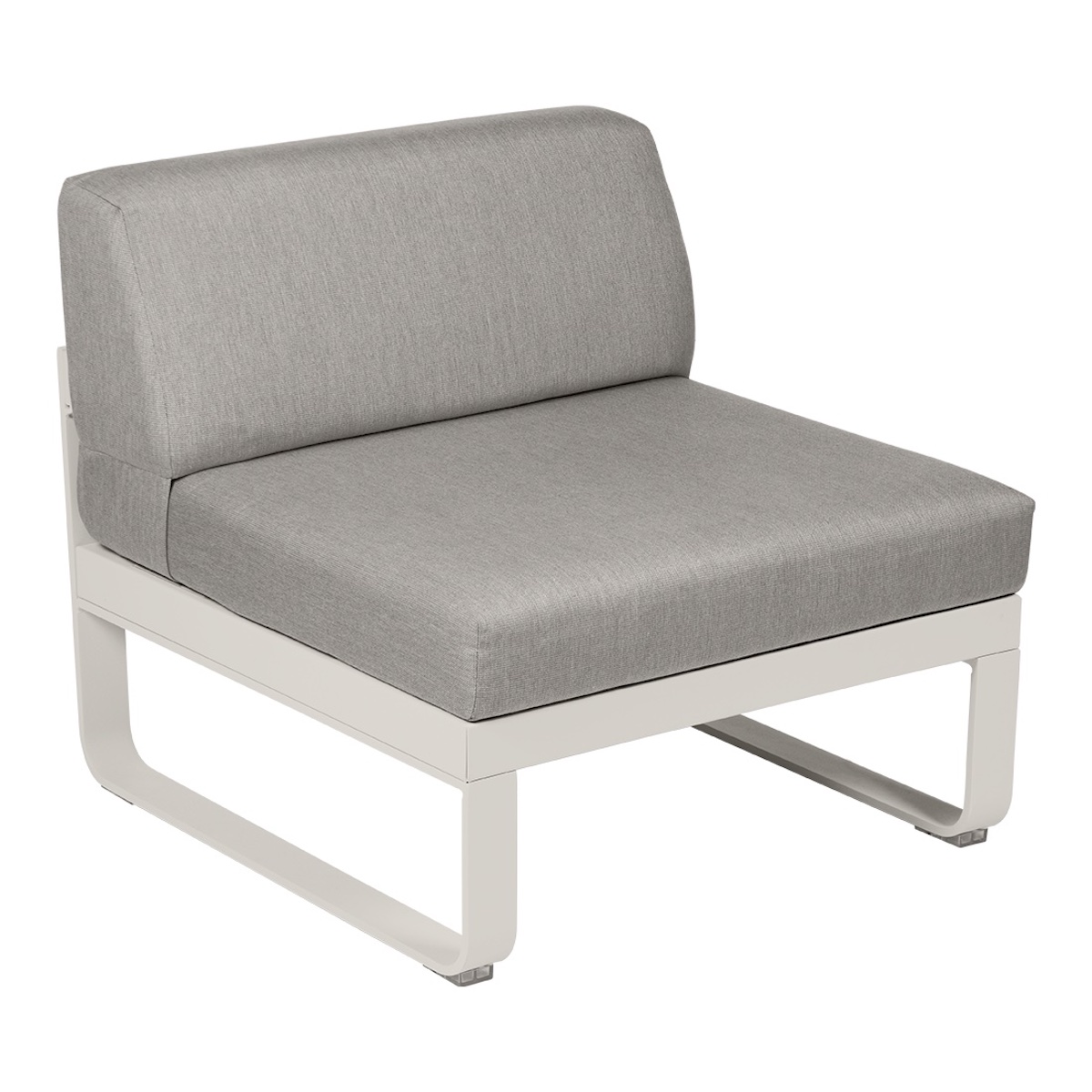 Module central 1 place BELLEVIE Fermob gris argile-taupe grisé