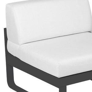 Module central 1 place BELLEVIE Fermob gris carbone-blanc grisé