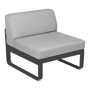Module central 1 place BELLEVIE Fermob gris carbone-gris flanelle