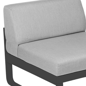 Module central 1 place BELLEVIE Fermob gris carbone-gris flanelle