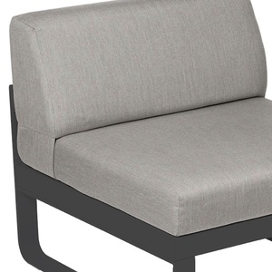 Module central 1 place BELLEVIE Fermob gris carbone-taupe grisé