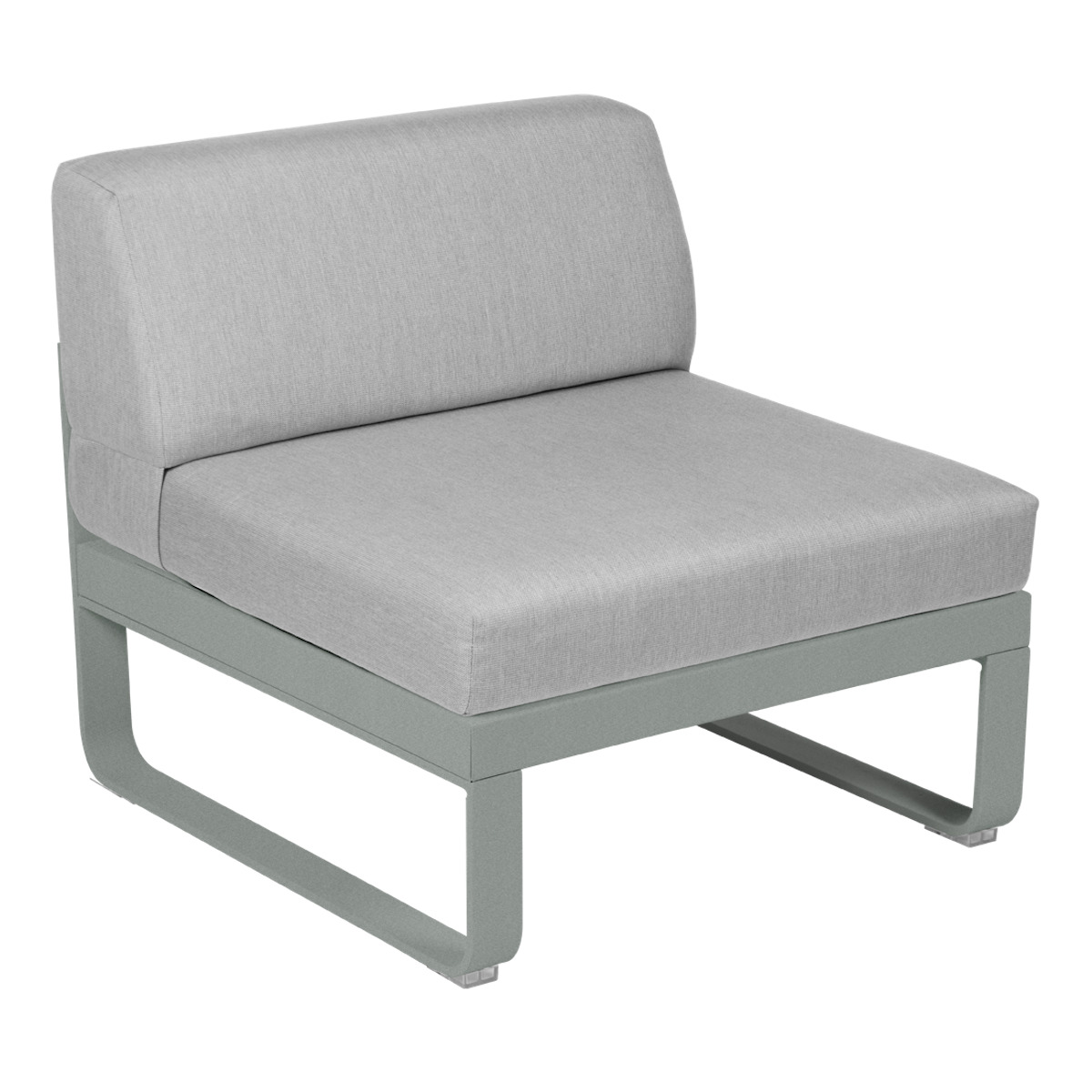 Module central 1 place BELLEVIE Fermob gris lapilli-gris flanelle 