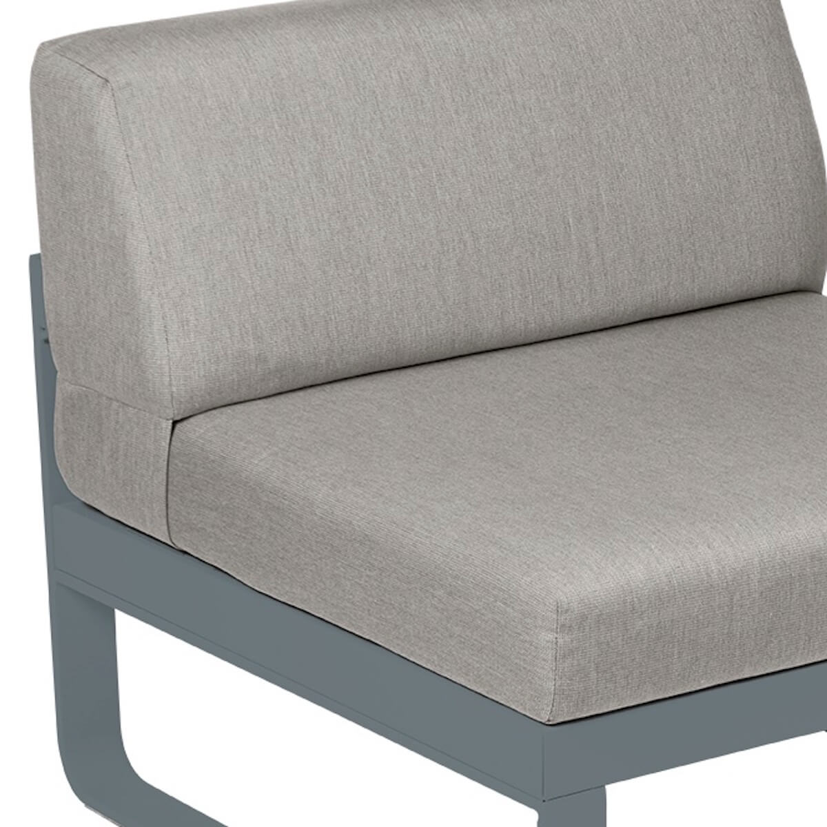 Module central 1 place BELLEVIE Fermob gris orage-taupe grisé