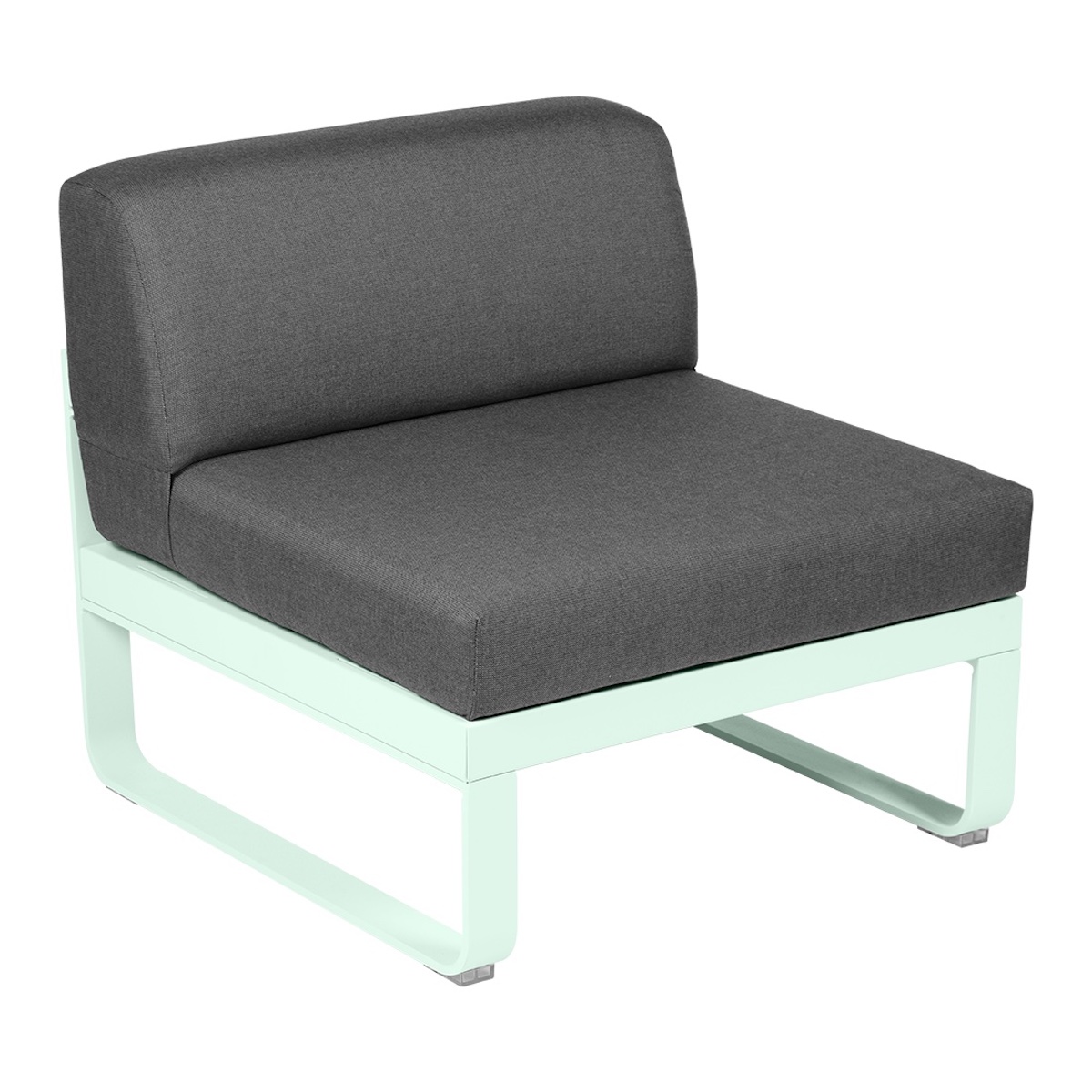 Module central 1 place BELLEVIE Fermob menthe glaciale-gris graphite