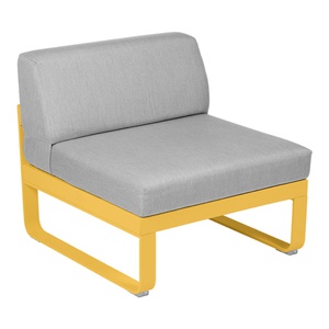Module central 1 place BELLEVIE Fermob miel NEW-gris flanelle 