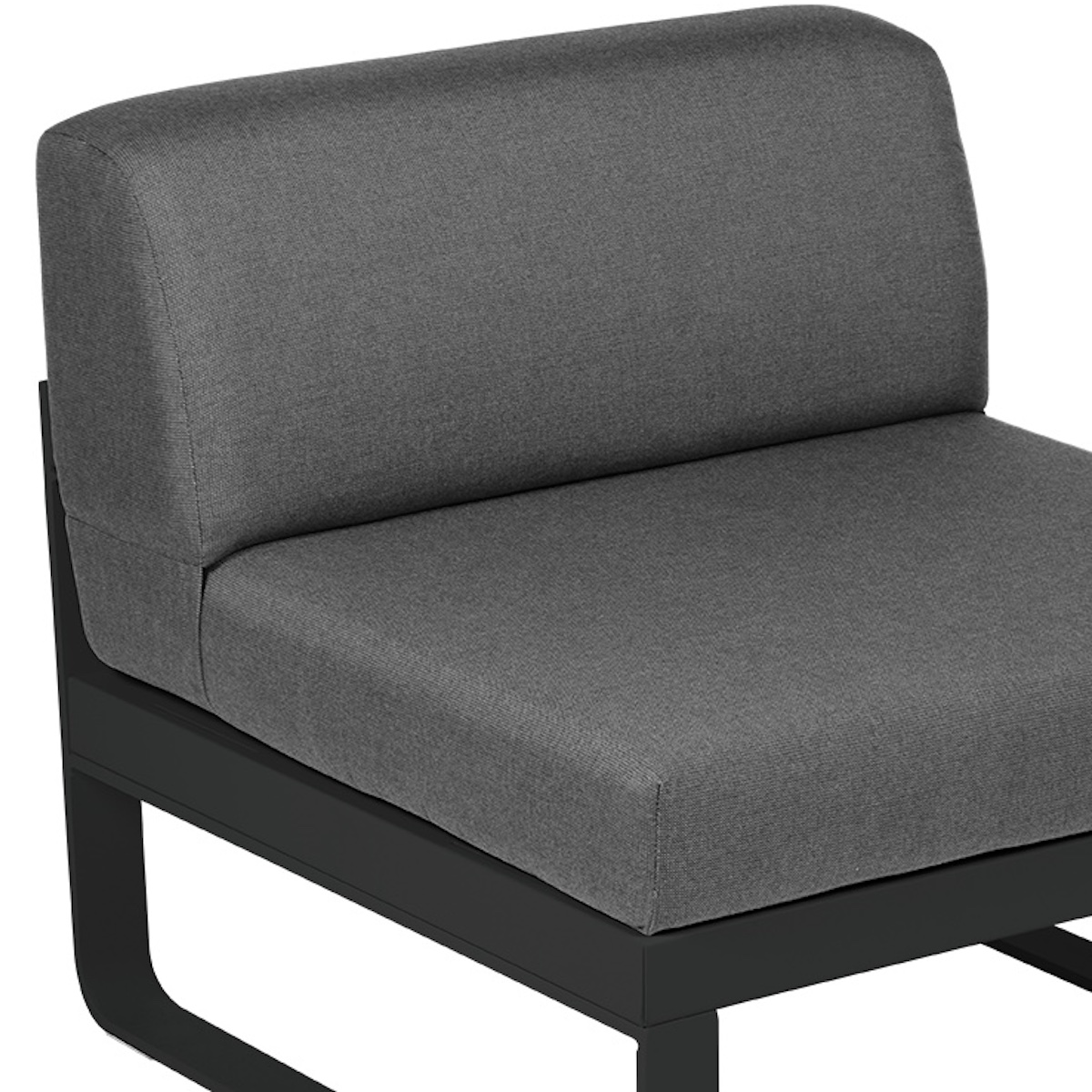 Module central 1 place BELLEVIE Fermob noir réglisse-gris graphite