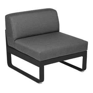 Module central 1 place BELLEVIE Fermob noir réglisse-gris graphite
