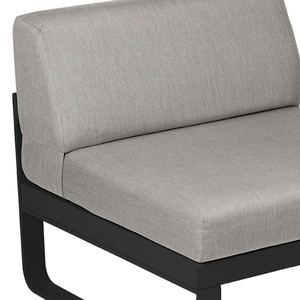 Module central 1 place BELLEVIE Fermob noir réglisse-taupe grisé