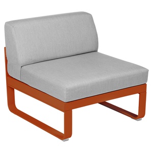 Module central 1 place BELLEVIE Fermob orange confite-gris flanelle