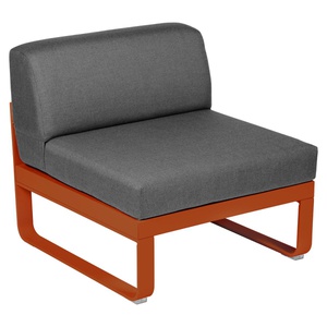 Module central 1 place BELLEVIE Fermob orange confite-gris graphite