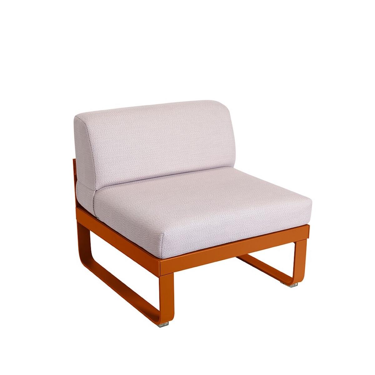 Module central 1 place BELLEVIE Fermob orange confite-perle