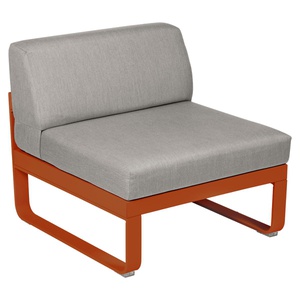 Module central 1 place BELLEVIE Fermob orange confite-taupe grisé