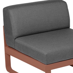 Module central 1 place BELLEVIE Fermob rouge ocre-gris graphite