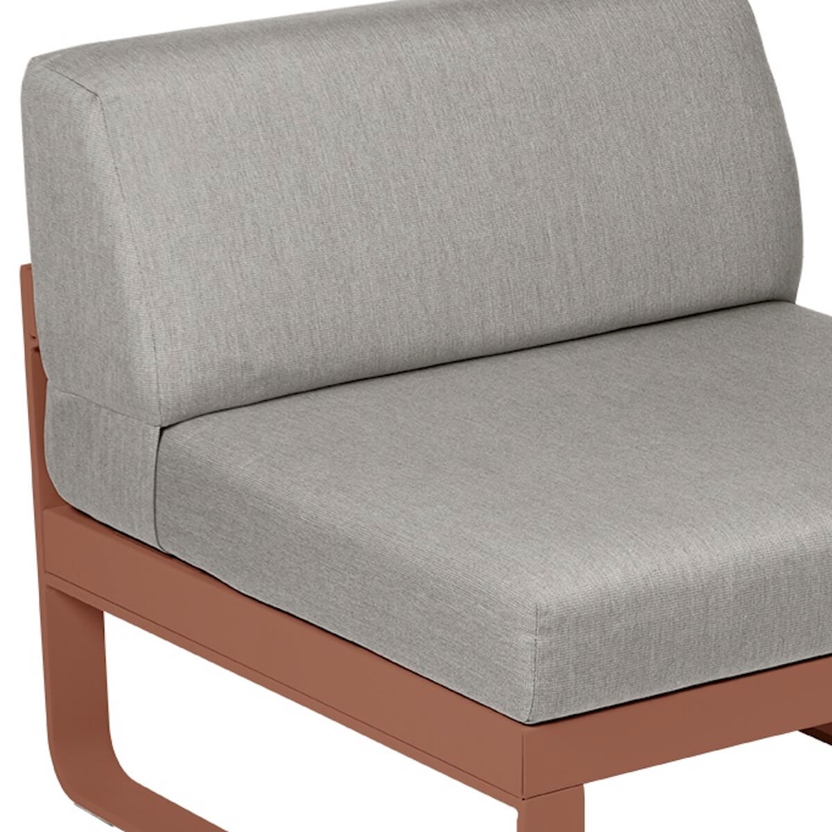 Module central 1 place BELLEVIE Fermob rouge ocre-taupe grisé