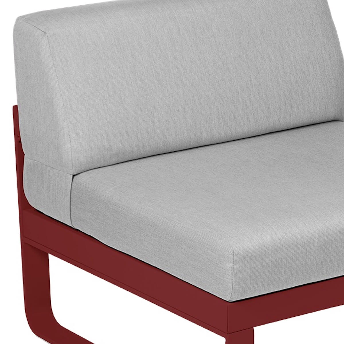 Module central 1 place BELLEVIE Fermob Rouge piment-gris flanelle