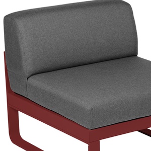 Module central 1 place BELLEVIE Fermob Rouge piment-gris graphite