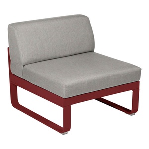 Module central 1 place BELLEVIE Fermob Rouge piment-taupe grisé