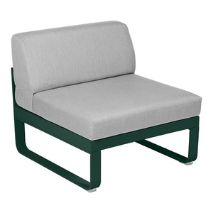 Module central 1 place BELLEVIE Fermob vert cèdre-gris flanelle