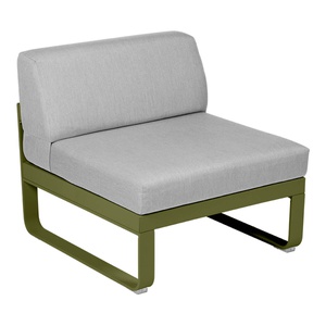 Module central 1 place BELLEVIE Fermob vert pesto-gris flanelle