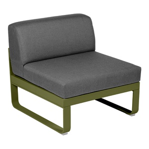Module central 1 place BELLEVIE Fermob vert pesto-gris graphite