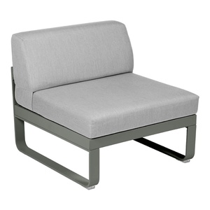 Module central 1 place BELLEVIE Fermob vert romarin-gris flanelle